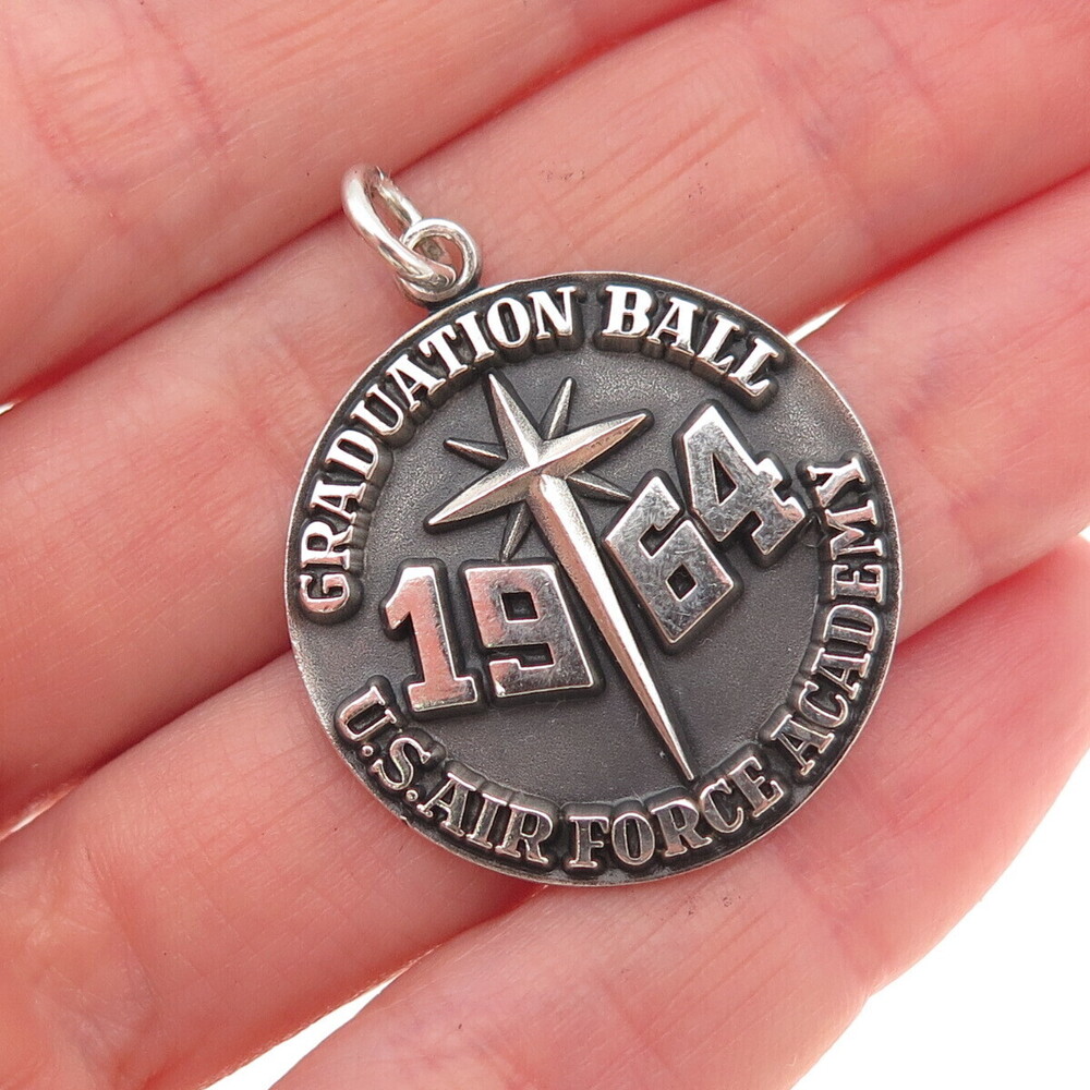 Herff Jones Sterling Vintage 1964 Graduation Ball US Air Force Academy Pendant